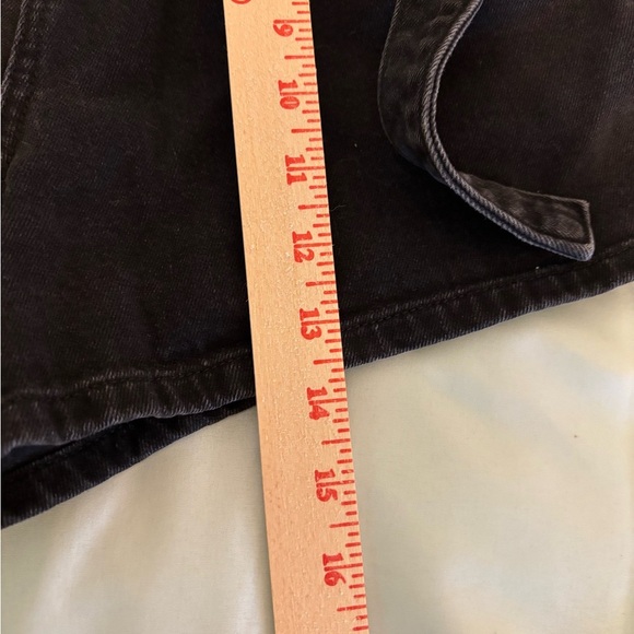 American Eagle Outfitters High Waist Black Denim Shorts - Picture 6 of 10